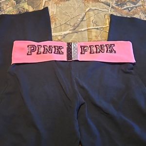Victorias Secret pink yoga pants boot cut